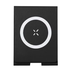 Magnetyczna ładowarka bezprzewodowa 15W, składana, stojak na telefon - czarny (VA607-03)