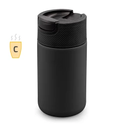 Kubek termiczny 400 ml Air Gifts z ceramiką | Nabila - czarny (VA050-03)