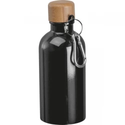 Butelka metalowa 400 ml - czarny - (84972-03)