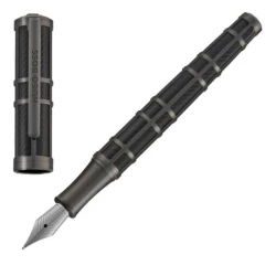 Wieczne pióro Frame Grid Black & Gun - Czarny (HSS5872D)