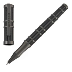 Pióro kulkowe Frame Grid Black & Gun - Czarny (HSS5875D)