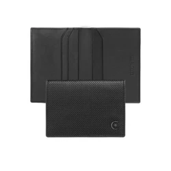 Card holder with flap Islington Black - Czarny (NLF513A)