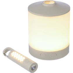 Wielofunkcyjna lampka kempingowa z funkcją RGB - biały (VA877-02)
