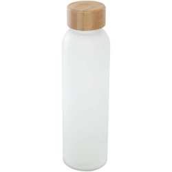 Matowa butelka ze szkła sodowo-wapniowego Lume 500 ml z zakrętką bambusową (10083001)