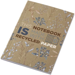 Notatnik A6 Novella Austen z miękką okładką z materiału z recyklingu, papier pakowy — 50 kartek (21026706)