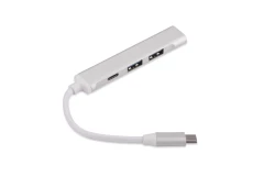 Rozdzielacz HUB USB z kablem typ C - ROSKO (09163-00)