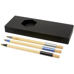 Kerf 3-częściowy zestaw bambusowych długopisów (10777990)