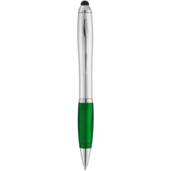 Długopis ze stylusem i kolorowym uchwytem Nash (10678502)