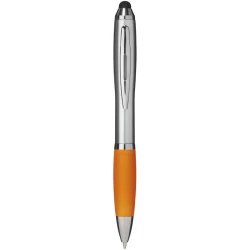 Długopis ze stylusem i kolorowym uchwytem Nash (10678505)