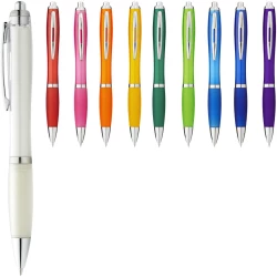 Długopis z kolorowym korpusem i uchwytem Nash (10707809)