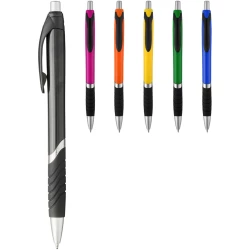 Solidny, kolorowy długopis Turbo z gumowym uchwytem (10771323)