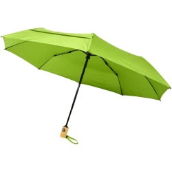 Składany, automatycznie otwierany/zamykany parasol Bo 21” wykonany z plastiku PET z recyklingu (10914309)