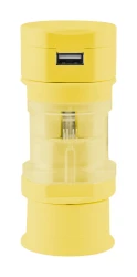 Tribox adapter podróżny - żółty (AP741480-02)