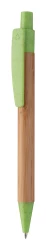 Boothic długopis bambusowy - zielony (AP810427-07)